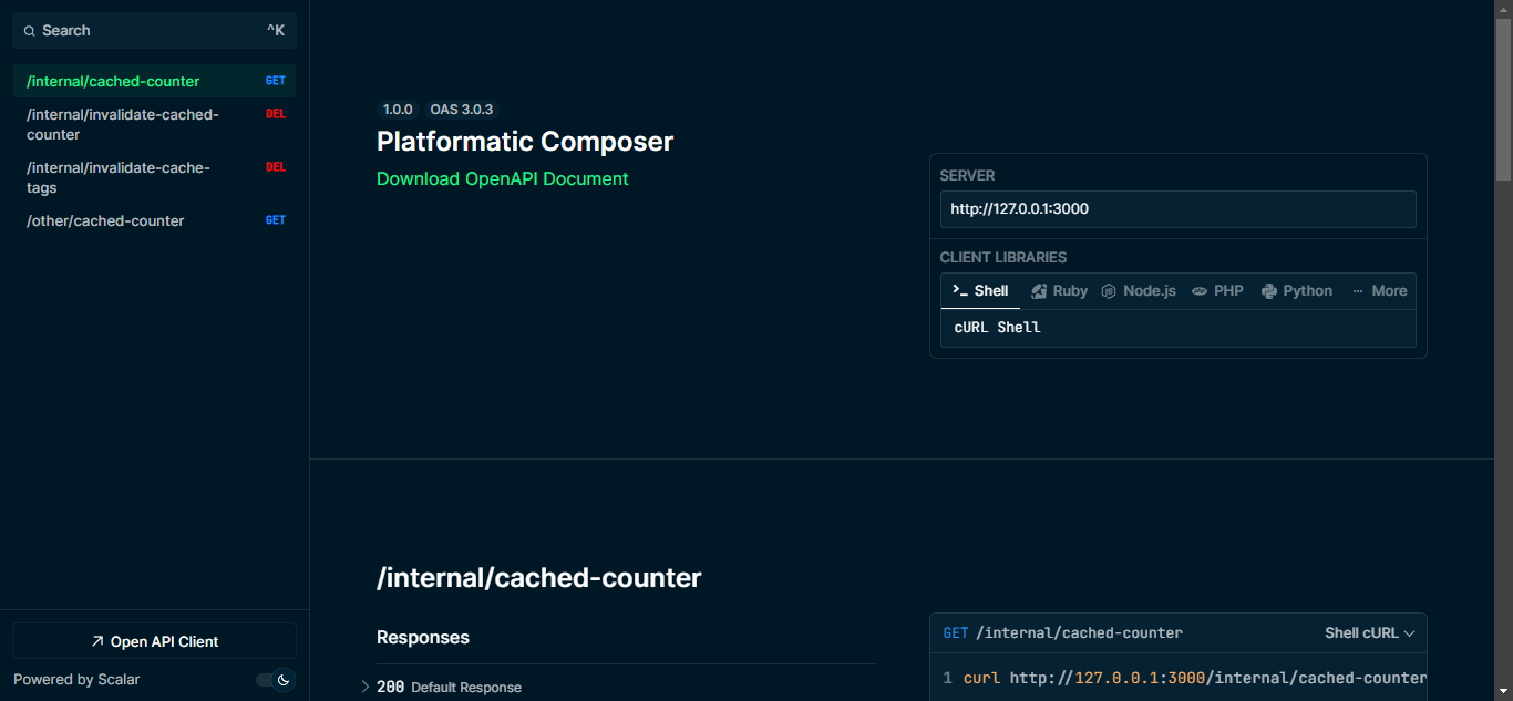 testing the cache